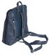 Сумка-рюкзак кожаная Vip Collection 1612-F Синяя 1612.N.FLAT
