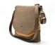 Мужская сумка через плечо кожа+парусина RY-18072-4lx бренда TARWA Коричневый