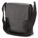 Отличная мужская кожная сумка через плечо Accessory Collection 00394, Черный
