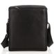 Мужская средняя кожаная черная сумка через плечо Royal Bag RB287891 Черный