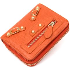 Кожаный женский кошелек Guxilai 19399 Оранжевый