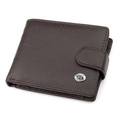 Мужской кошелек ST Leather 18317 (ST114) из натуральной кожи Коричневый
