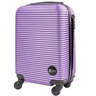 Чемодан маленький облегченный на 4-х колесах FLY (ФЛАЙ) JAKF91240XS-silver-purple Сиреневый