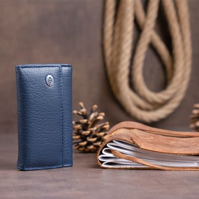 Ключниця-гаманець унісекс ST Leather 19228 Синя