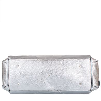Женская кожаная повседневно-дорожная сумка LASKARA (ЛАСКАРА) LK-DM233-silver-brown Серый