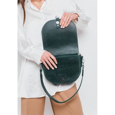 Женская кожаная сумка Ruby L зеленая винтажная Blanknote TW-Ruby-big-green-crz