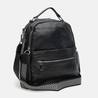 Шкіряний жіночий рюкзак Keizer K12108bl-black