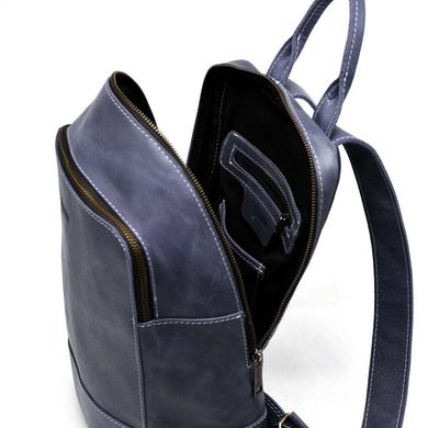 Жіночий шкіряний рюкзак TARWA RK-2008-3md Синій