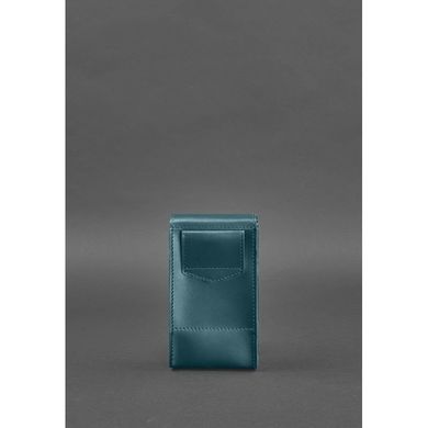 Вертикальная женская кожаная сумка Mini поясная/кроссбоди зеленая Blanknote BN-BAG-38-1-malachite