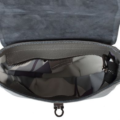 Женская дизайнерская кожаная сумка-клатч GURIANOFF STUDIO (ГУРЬЯНОВ СТУДИО) GG2101-9 Серый