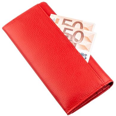 Яскравий жіночий гаманець на кнопці ST Leather 18897 Червоний
