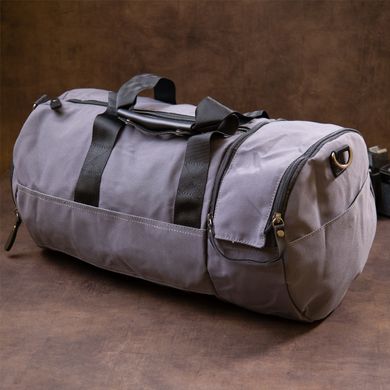 Спортивна сумка текстильна Vintage 20641 Сіра