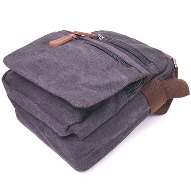 Стильная мужская сумка из плотного текстиля 21225 Vintage Черная