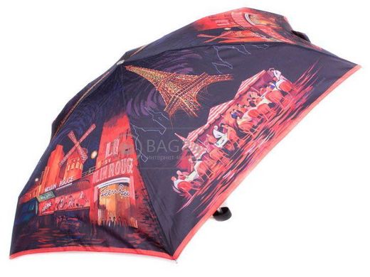 Жіноча компактна парасолька з зображенням Франції, механічна ZEST Z55516-5, Чорний