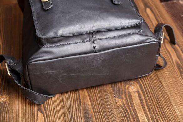 Рюкзак кожаный Tiding Bag G8894A Черный