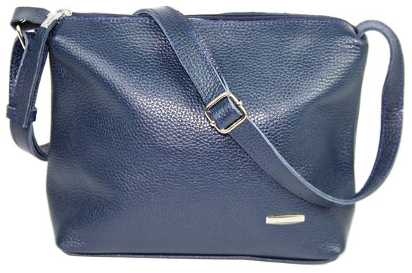 Жіноча шкіряна сумка через плече Borsacomoda синя 810.020