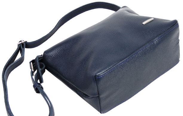 Женская кожаная сумка через плечо Borsacomoda синяя 810.020