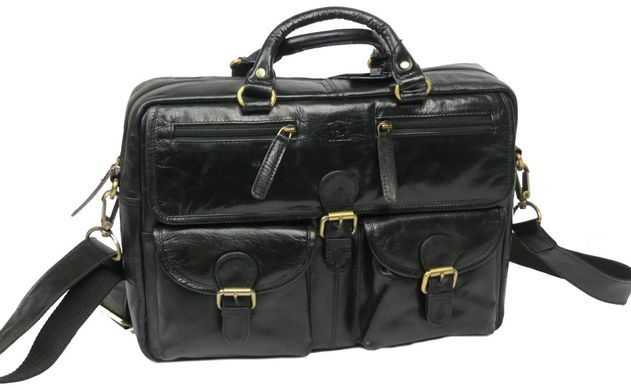 Мужская кожаная сумка-портфель Always Wild CP 146-CBH-58878 черная