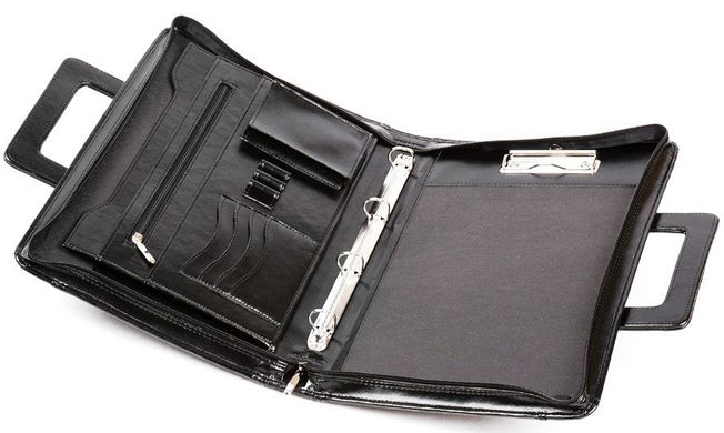 Папка портфель з еко шкіри JPB AK-13 чорна