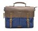 Мужская сумка-портфель кожа+парусина RK-3960-4lx от украинского бренда TARWA Коричневый