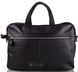 Добротная мужская сумка из натуральной кожи VALENTA BM703081, Черный