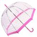Зонт-трость женский механический FULTON (ФУЛТОН) FULL042-Pink-Polka-Dot Прозрачный