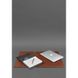 Накладка на стол руководителя - Натуральный кожаный бювар 1.0 Светло-коричневый Blanknote BN-BV-1-k