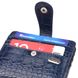 Цікавий гаманець із натуральної шкіри з тисненням під крокодила CANPELLINI 21687 Синій