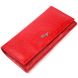 Лакований горизонтальний гаманець із фактурної натуральної шкіри KARYA 21171 Червоний