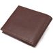 Практичний гаманець для чоловіків у два складення з натуральної шкіри флотар CANPELLINI 21586 Коричневий