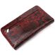 Женский кошелек на молнии из натуральной фактурной кожи под змею KARYA 21021 Разноцветный