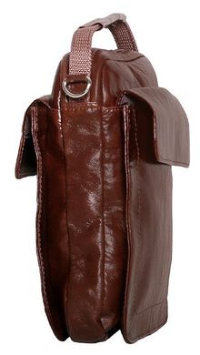 Чоловіча сумка-месенджер шкіряна Vip Collection 1444-D Коричнева 1444.B.DIXY