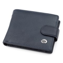 Чоловічий гаманець ST Leather 18318 (ST114) шкіряний Синій