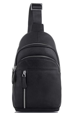 Мужской кожаный рюкзак на одно плечо Tiding Bag SM8-811A Черный