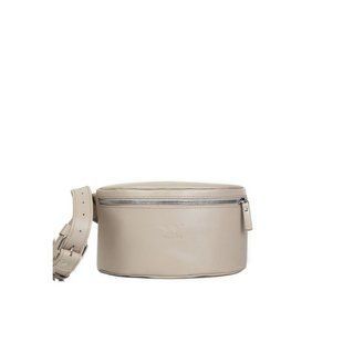 Женская кожаная поясная сумка бежевая Blanknote TW-BeltBag-beige-ksr