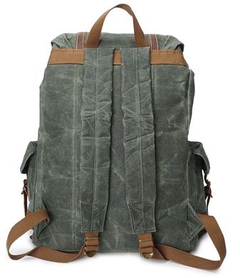 Рюкзак дорожный текстильный Vintage 20056 Зеленый