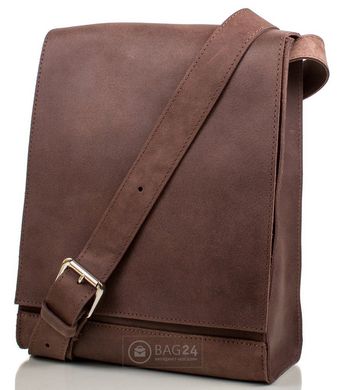Оригинальная мужская сумка из качественной кожи MIS MS4253, Коричневый