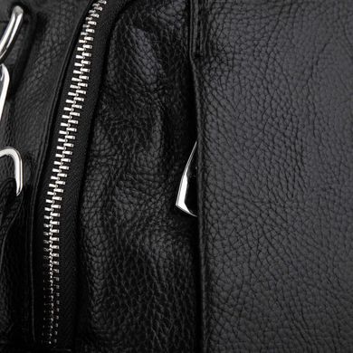 Женский черный кожаный рюкзак Olivia Leather NWBP27-002A Черный
