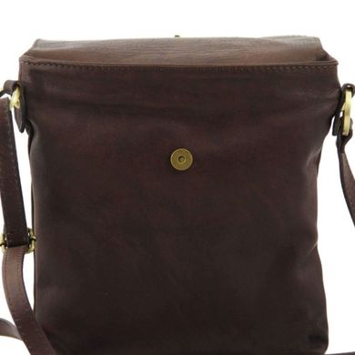 TL141511 Коричневый Morgan - Кожаная сумка на плечо от Tuscany