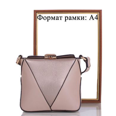 Жіноча міні-сумка з якісного шкірозамінника AMELIE GALANTI (АМЕЛИ Галант) A991273-muddy Бежевий