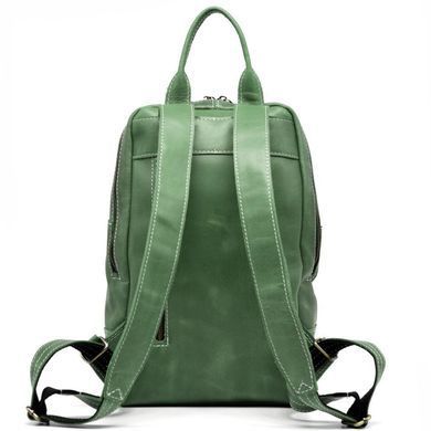 Женский кожаный рюкзак TARWA RE-2008-3md Зеленый