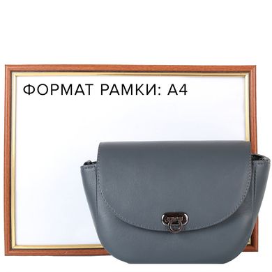 Жіноча дизайнерська шкіряна сумка-клатч GURIANOFF STUDIO (ГУР'ЯНОВ СТУДИО) GG2101-9-1 Сірий