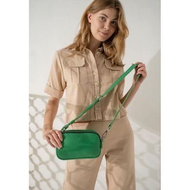 Жіноча шкіряна сумка поясна/кросбоді Holly зелена Blanknote TW-Holly-green