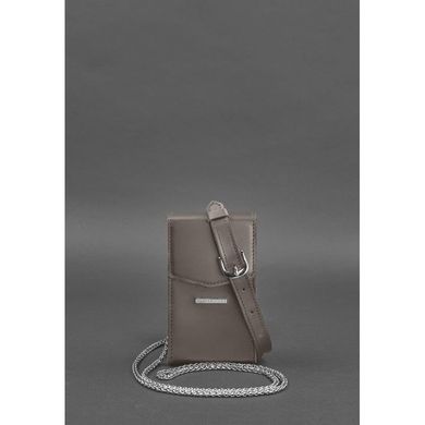 Вертикальная женская кожаная сумка Mini темно-бежевая поясная/кроссбоди Blanknote BN-BAG-38-1-beige