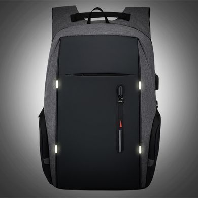 Стильный мужской рюкзак Monsen Cv11322gray с USB портом и отсеком для ноутбука 15,6"