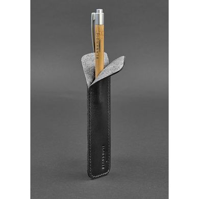Натуральный кожаный чехол для ручки 2.0 Черный Blanknote BN-CR-2-g