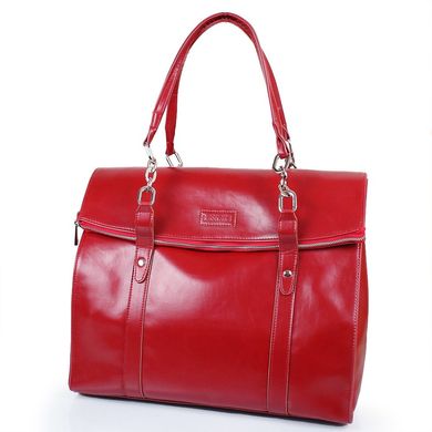 Жіноча повсякденно-дорожня сумка з якісного шкірозамінника LASKARA (Ласкарєв) LK10200-red Червоний