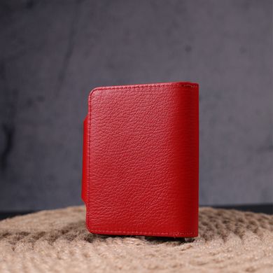 Яскравий жіночий гаманець із натуральної шкіри KARYA 21351 Червоний