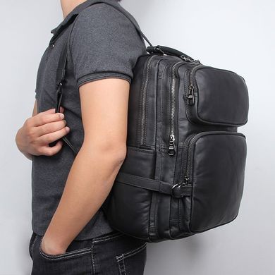 Рюкзак Vintage 14955 кожаный Черный