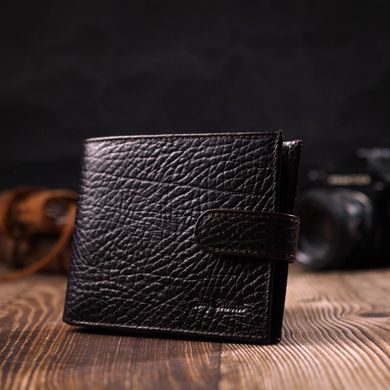 Зручний чоловічий гаманець горизонтального формату з натуральної шкіри Tony Bellucci 22016 Коричневий